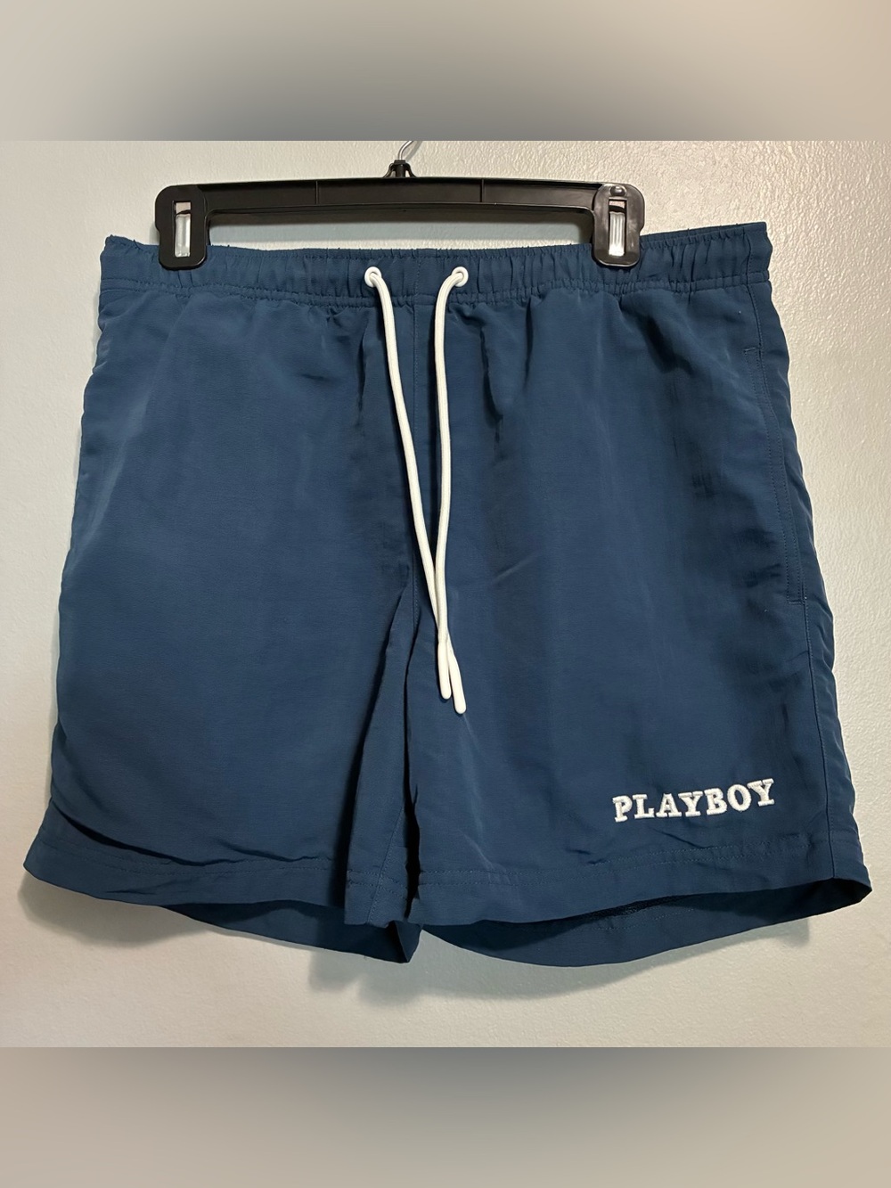 PacSun Playboy Men’s Swim Shorts Size Medium – Blue 5.5” Inseam